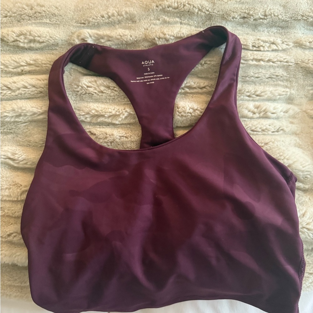 Aqua Women's Purple Sports Bra